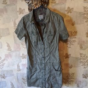 Guess Green Cargo Utility Dress